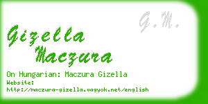 gizella maczura business card